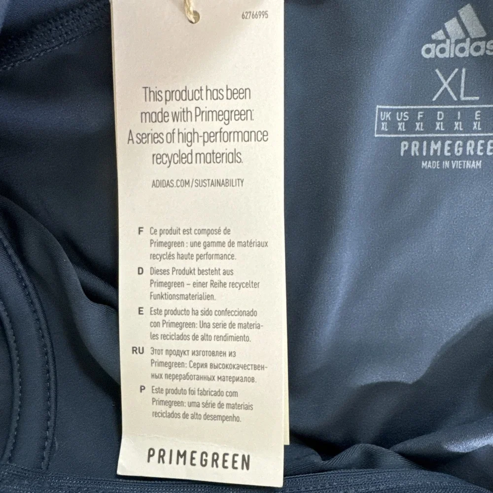 Adidas Hoodie‎ 1/4 Zip Mens Sz XL Primegreen Pullover Golf Sweatshirt Athleisure